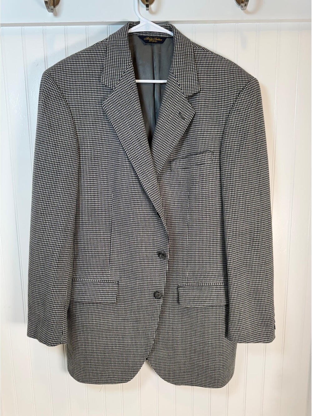 Brooks Brothers Classic Houndstooth Sport Coat Blazer Size 42L